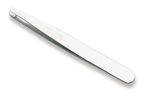 Slant Tip Tweezers - Stainless Steel