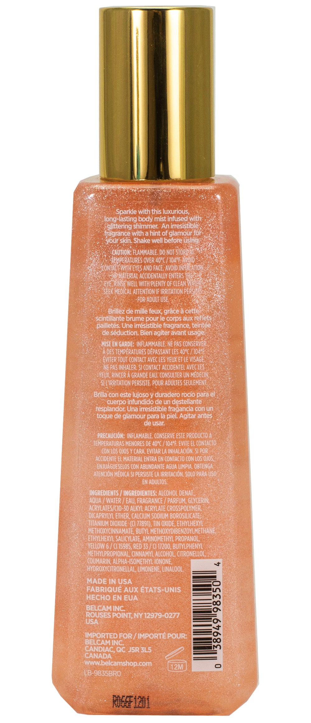 Luxe Perfumery Vanilla Rose Shimmer Mist