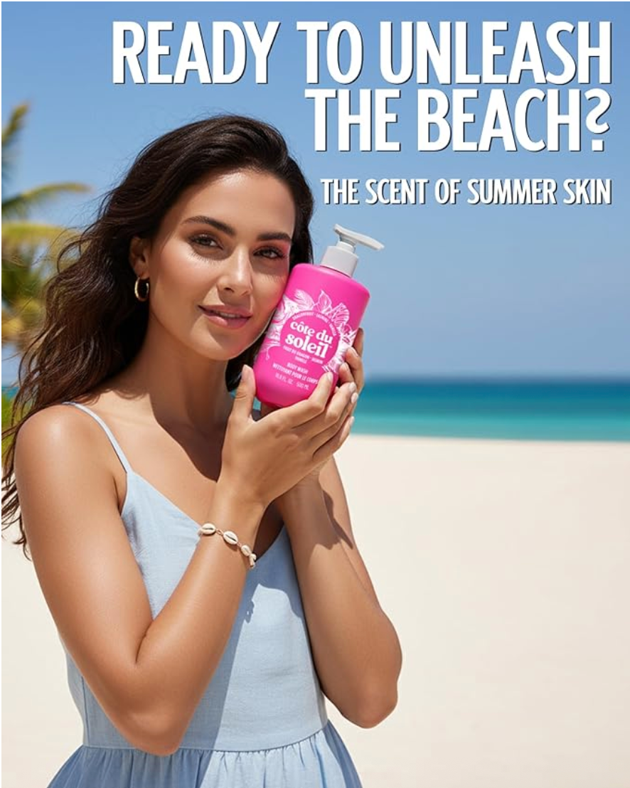 Gel douche au fruit du dragon Côte du Soleil