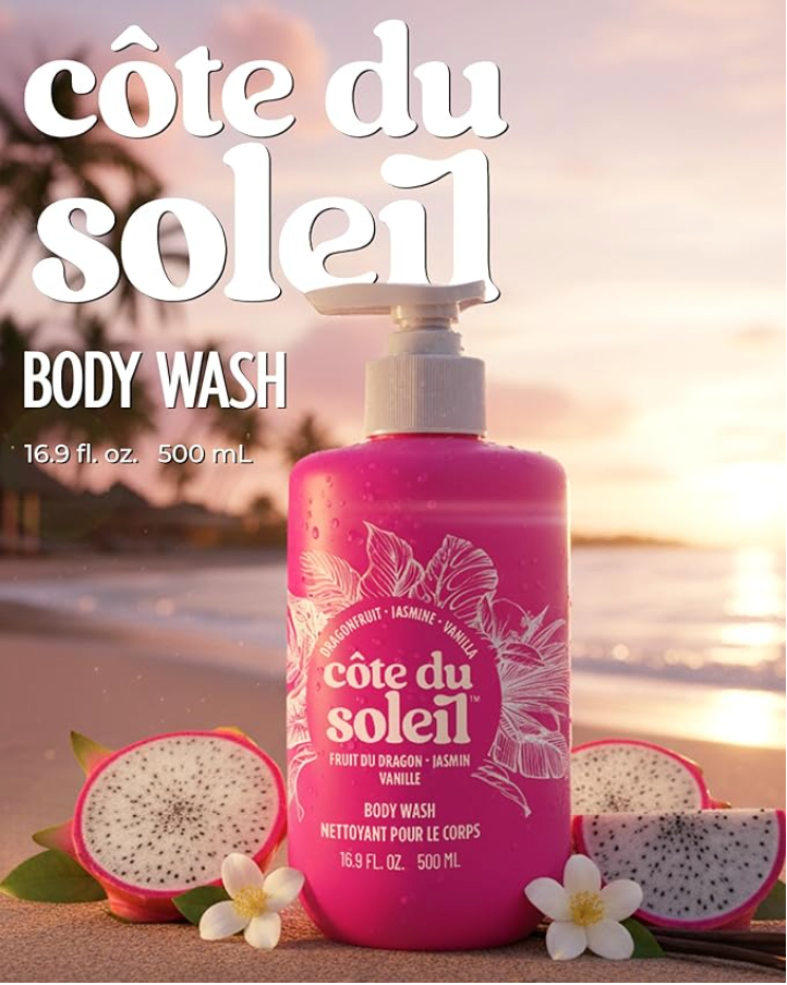 Gel douche au fruit du dragon Côte du Soleil